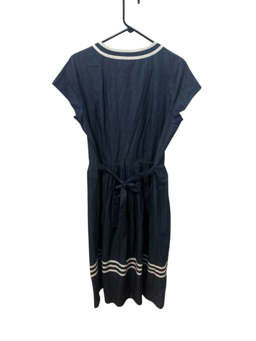 Lanz of Salzburg Denim Sailor Dress Cotton Size Medium - Picture 3 of 4